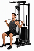 Système de poulies en acier à double réglage TOPFIT, station multifonction pour la musculation à domicile, entraîneur de croisement de câbles, pile de poids de 90 kg