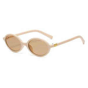 New vintage oval leopard print <b>small</b> <b>frame</b> <b>sunglasses</b> European and American fashion high sense sunscreen street photo - Product Image 3