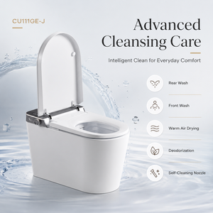 <span class=keywords><strong>WC</strong></span> intelligent certifié CUPC ETL 110V avec chasse d'eau à capteur de pied, double utilisateur, siège chauffant automatique de luxe, <span class=keywords><strong>WC</strong></span> monobloc allongé - Product Image 2