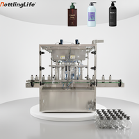 Machine de remplissage automatique de crème pour le corps et de shampoing 1L avec fonction autonettoyante