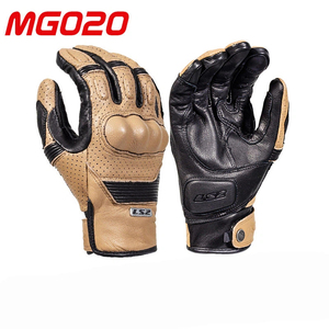 LS2MG020 Certifié ECE/DOT authentique Gants de <span class=keywords><strong>moto</strong></span> en <span class=keywords><strong>cuir</strong></span> rétro Harley, résistants à l'usure, confortables et dotés d'un écran tactile. - Product Image 2