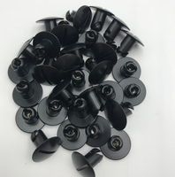 Sprint Car Aluminium 1/4 Quart de Tour Dzus Fastener 716 "X.500" Grande Tête 1 ''Pouce Tête Noir et Argent