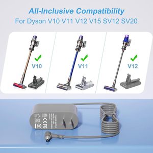 พลาสติกพาวเวอร์ซัพพลาย 30.45V 1.1A AC มัลติปลั๊กสำหรับ V10 V11 V12 V15 เครื่องดูดฝุ่นทดแทน - Product Image 2
