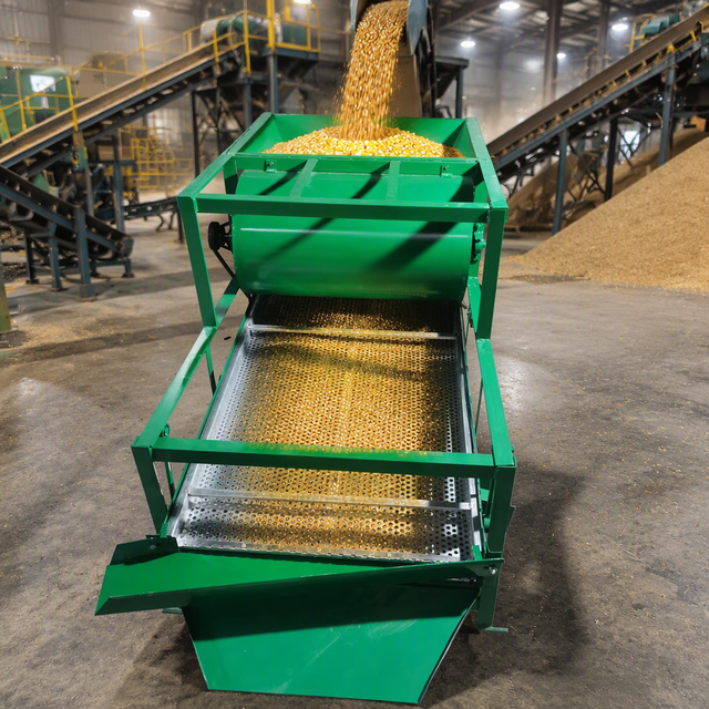 High Productivity Motor-Driven Linear Vibrating Screen for Corn Soybean Rice Grain Screening 1000-2000kg/h