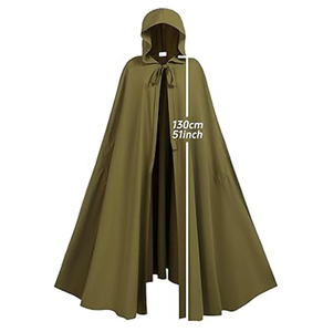 Áo choàng lớn Thời Trung Cổ áo choàng trùm đầu hiệp sĩ <span class=keywords><strong>Retro</strong></span> áo choàng Viking Ranger áo choàng Phục Hưng trang phục halloween roleplay - Product Image 2