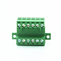 6 pôles 5.08mm Espacées Pcb Enfichable Isolé Borniers Prise et Prise avec Oreille Fixe