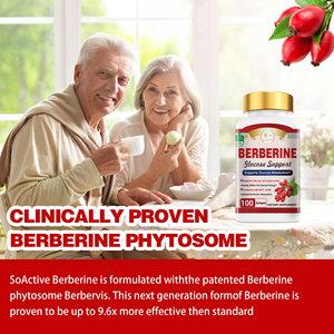 Gélules de Soutien Glycémique à la Berbérine Phytosome - Métabolisme des Lipides 9,6x Accéléré Cliniquement Prouvé avec Huile MCT - Product Image 3