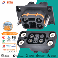 Connecteurs empilables IP67 3+10, prises/fiches flottantes/à riveter pour applications industrielles, commerciales et résidentielles, avec assemblage de câbles personnalisé