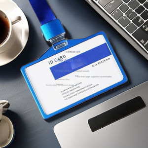 ขายส่งแนวนอนอลูมิเนียมอัลลอยด์ผู้ถือบัตร IC ป้ายชื่อโลหะทํางานผู้ถือบัตรประจําตัวที่มีหน้าต่าง ID - Product Image 6