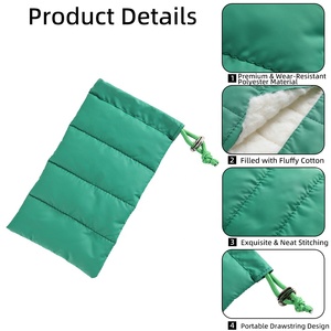 Tragbare Polyester-Brillentasche Personalisierter Brillenbeutel Sonnenbrillenetui Optische Brillentasche Brillenzubehör-Organizer für Täglichen Reisegebrauch - Product Image 3