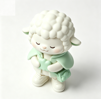 Figurine d'art de collection personnalisée en forme de mouton, statue de dessin animé en PVC et ABS, fabrication OEM en Chine, figurine personnalisée pour la vente en gros de produits de marque