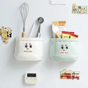 Wholesale New Plastic Magnetic Storage Box <b>Kitchen</b> No-Drill Refrigerator Side Wall-Mounted Multi-Functional Rack - Product Image 1