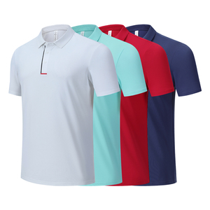 T-shirt polo personnalisé de la meilleure qualité Polo athlétique imprimé de logo à séchage rapide anti-boulochage de conception jacquard personnalisée - Product Image 6