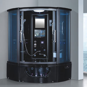 <span class=keywords><strong>Baignoire</strong></span> à vapeur de luxe Dubai Deluxe pour 2 personnes combinée de 6mm d'épaisseur en verre coulissant ouvert avec cadre pour la salle de bain - Product Image 1