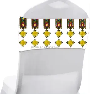 DIY定制埃塞俄比亚风格椅子腰带蝴蝶结腰带松紧椅带领带婚礼和活动装饰
