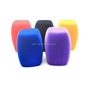 TV Canale Radio microfono bandiera logo personalizzato stampato macchina fotografica schiuma parabrezza tutti i colori disponibili 10 pcs MOQ - Product Image 3