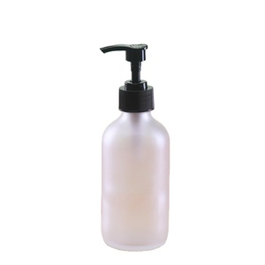 250ml rõ ràng Frosted Vòng thủy tinh tay xà phòng chai với bơm phun thuận tiện niêm phong loại - Product Image 1