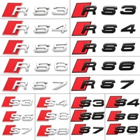 Nuevo Emblema 3D para Maletero Trasero de Coche, Adhesivo con Letras para AUDI Serie A S RS Q SQ, Reemplazo del Logotipo TFSI