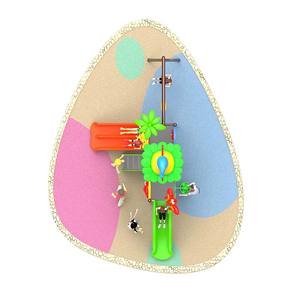 Jeu d'aventure pour enfants Grand parc d'attractions Toboggans en plastique pour enfants pour terrains de jeux extérieurs - Product Image 3