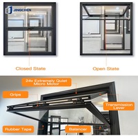 Support de vérin à gaz vertical en alliage d'aluminium pour fenêtre à double battant, pour usage extérieur : Villa, Restaurant, Hôtel, Cuisine, Bar