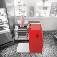 Hachoir à viande électrique de table entièrement automatique en acier inoxydable pour usage domestique et commercial, avec fonctions de déchiquetage et de découpe en blocs