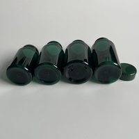 100cc 120cc 150cc 200CC PET vert foncé capsules comprimés bouteilles vitamine bouteille en plastique pilules capsules bouteilles avec Flip Top Cap