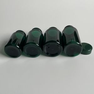 100cc 120cc 150cc 200cc Huisdier Donkergroene Capsules Tabletten Flessen Vitamine Fles Plastic Pil Capsule Flessen Met Flip Top Dop - Product Image 3