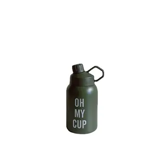 850 ML Simple Light Fashion Moderne Fettbauch-Vakuum-Wasser flasche mit großer Kapazität