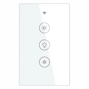 图雅调光器开关Wifi智能可调光灯触摸开关断路器，带RF433遥控智能生活家庭自动化系统