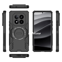 Couverture arrière de Dissipation thermique de charge sans fil magnétique Lichicase pour Redmi Note 15 15 Pro 15 Pro Plus Armor Case
