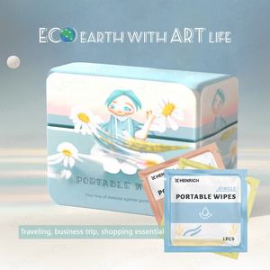 Lingettes humides emballées individuellement, hygiéniques, jetables, pour la restauration, distribution en gros - Product Image 3