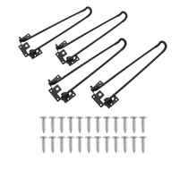 Jambes de meubles en métal robustes pour Table basse ordinateur portable canapé en métal pieds Table Mini bureau pliant épingle à cheveux pieds de Table
