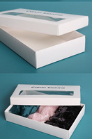 Boîte personnalisée avec logo emballage de soutien-gorge sexy boîte cadeau en papier pour lingerie pour femmes boîtes en papier fantaisie pour sous-vêtements de bain et vêtements