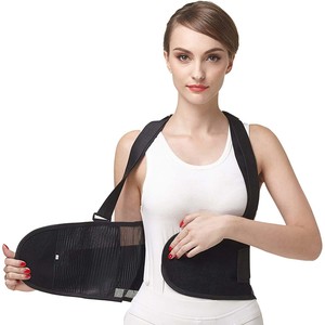 Soporte <span class=keywords><strong>lumbar</strong></span> para la espalda, Soporte <span class=keywords><strong>Lumbar</strong></span> <span class=keywords><strong>con</strong></span> <span class=keywords><strong>tirantes</strong></span>, cinturón de Soporte <span class=keywords><strong>Lumbar</strong></span> para dolor de espalda, postura, gimnasio - Product Image 2