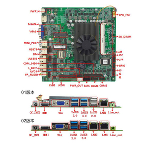 Thin Mini ITX Motherboards Intel 3855U 2. 1 <span class=keywords><strong>DDR3</strong></span> Servidor de computadora alimentado de un solo canal Industrial X86 Motherboards - Product Image 3