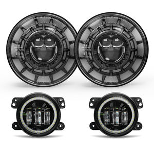 2025 Starry RGB Halo 7 pouces H6024 phares LED phares <span class=keywords><strong>4</strong></span> "antibrouillard lampe à LED pour Jeep Wrangler JK illimité JKU 2007-2018 - Product Image 4