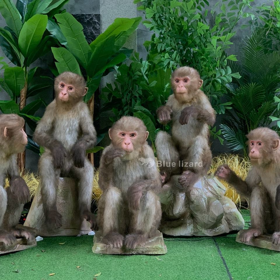 Realistic Animatronic Animals Handmade Simulation Monkey Models ...