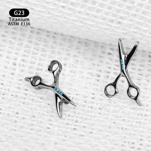Boucles d'oreilles en alliage de titane F136, 4.5mm x 7.5mm, pour piercing des lèvres et des os de l'oreille, bijoux unisexes - Product Image 4