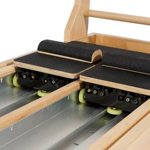 Formation <span class=keywords><strong>professionnelle</strong></span> Pilates Alignement Core Aligner Réformateur Double piste bois échelle coulissante bidirectionnelle lit en bois d'érable Durable - Product Image 2