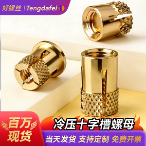 Tuerca de Cobre Prensada en Frío Tengdfei TF1600, Ranurada, Cabeza Redonda, Alta Resistencia, para Muebles de Plástico - Product Image 5