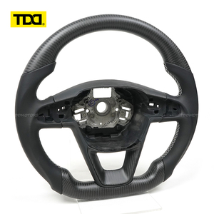 Volant en fibre de carbone véritable TDD compatible avec SEAT, fibre de carbone mate, personnalisable - Product Image 2