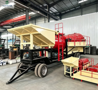 Nouvelle Offre 2026 : Usine de Lavage Mobile à Tamis Rotatif pour l'Or, Taux de Rendement Élevé, Machine d'Extraction d'Or pour Mines