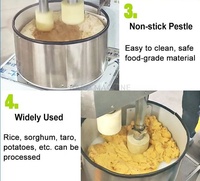 Machine automatique à poinçonner les mochi en acier inoxydable, facile à utiliser, pour la fabrication de gâteaux de riz et de Nian Gao