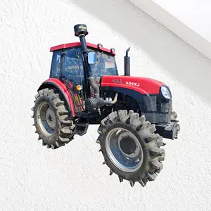 YTO LX904 90hp kullanılmış traktör küçük çiftlik traktörü ile ön uç yükleyici