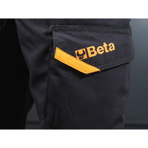 Beta 7818G multi-pocket <b>work</b> <b>trousers</b> in grey with <b>elasticated</b> inserts (sizes XS-3XL) - Product Image 5