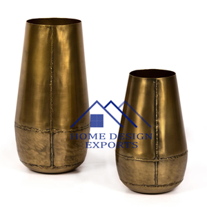 Antique <b>Gold</b> Metal Flower Pots and <b>Vases</b> Latest Design for Home Hotels and Restaurants for Weddings and Decor - Product Image 4