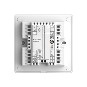 Thermostat FCU HL8036FCV2 - Écran tactile LCD AC-RS-485 avec rétroéclairage, ventilateur 3 vitesses marche/arrêt HL8036FCV2 Thermostat FCU HL8036FCV2 - Product Image 3