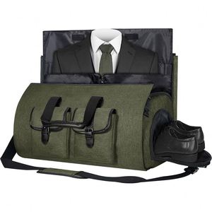 Sac de voyage convertible avec compartiment à chaussures, sac à vêtements suspendu, valise pour costume, sac de voyage pour vêtements, échantillon gratuit - Product Image 1