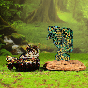 Accesorios elegantes para el cabello de alta calidad hechos a mano negro verde <span class=keywords><strong>Mamba</strong></span> serpientes Cool Shark Claw Clips elegante personalidad tendencia cabello - Product Image 3