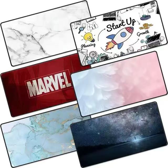 Custom Size Office Mouse Pad with Wrist Rest Shortcut Key Desk Mat for Photoshop PPT Word Excel CAD Gifting-Cartoon Style Stock